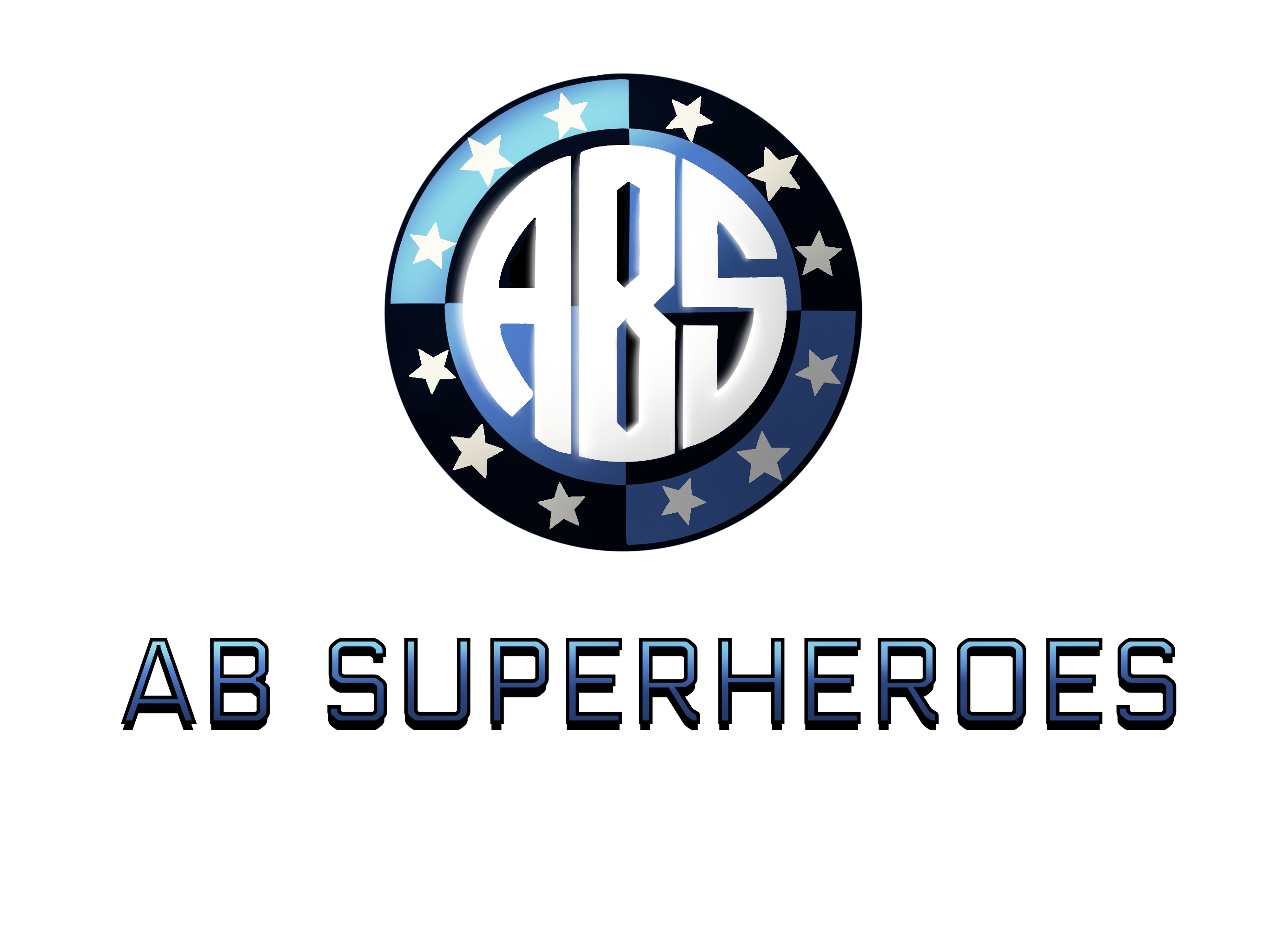 ABSuperheroes full logo with image and text