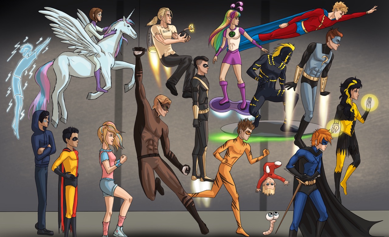 Superheroes Banner Large